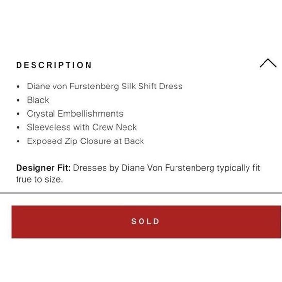 Diane von Furstenberg Ella Silk Mini Dress Size 6 Faceted Crystals Chiffon Black - Picture 9 of 11